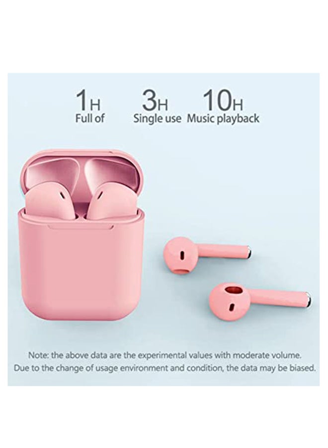 Generic - Inpods 12 Bluetooth In-Ear Earphones With Mic And Charging Case Pink - Image 1