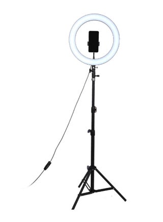 LED Photography Ring Light With Tripod Stand Black/White - v1663601674/N38419148A_2