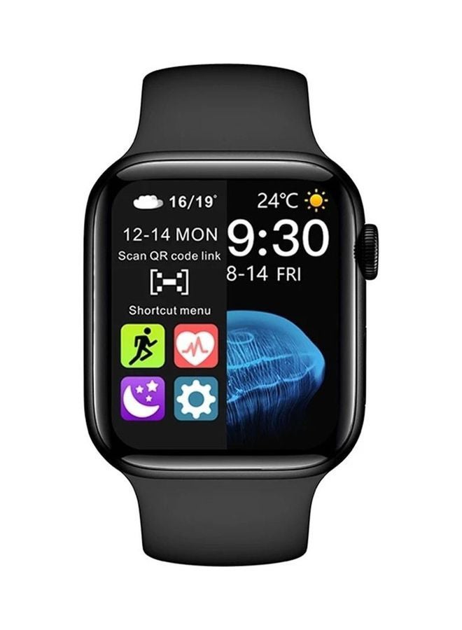 200 mAh HW22 Plus Smartwatch Series 7 45mm with Wireless Charging Black  - Image 1