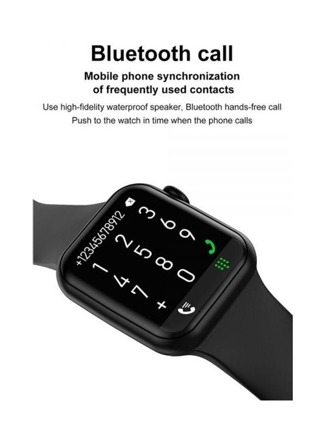 200 mAh HW22 Plus Smartwatch Series 7 45mm with Wireless Charging Black  - Image 2