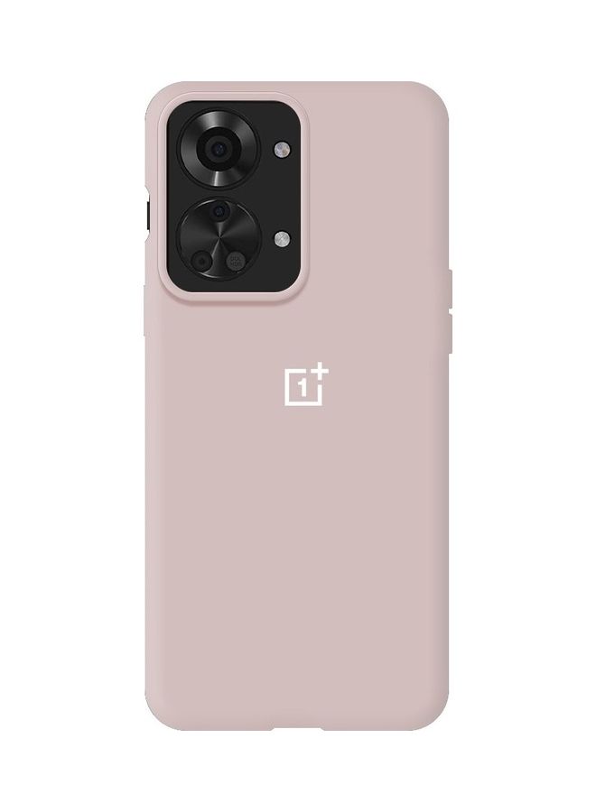 MARGOUN OnePlus Nord 2T Silicone Case Liquid Gel Soft Ultra Slim Shockproof Back Cover Full Body Protection 6.43 inch Pink Sand - Image 2
