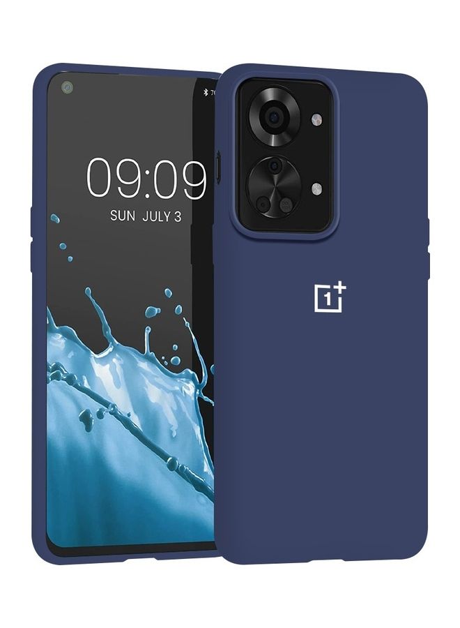 MARGOUN OnePlus Nord 2T Silicone Case Liquid Gel Soft Ultra Slim Shockproof Back Cover Full Body Protection 6.43 inch Blue - Image 1