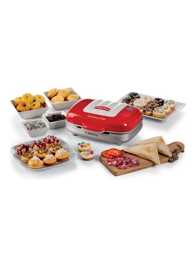 Ariete 3 In 1 Sandwich Maker 700.0 W 1972RD Red  - Image 2