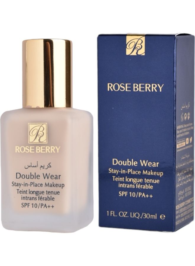روز بيري مكياج مزدوج "ابق في مكانك" بعامل حماية من الشمس 10 / باسكال - 1 واط 1 كريم أساس بيج بيج - Image 1
