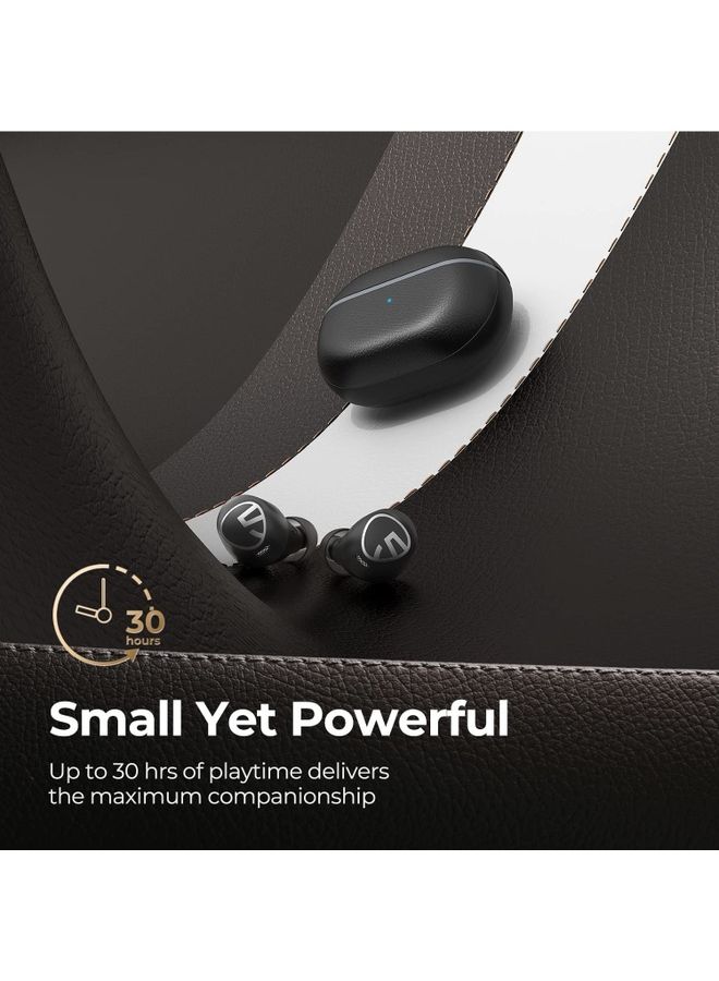 SoundPEATS - Free2 Classic Wireless In-Ear Earbuds With Charging Case Black - Image 1