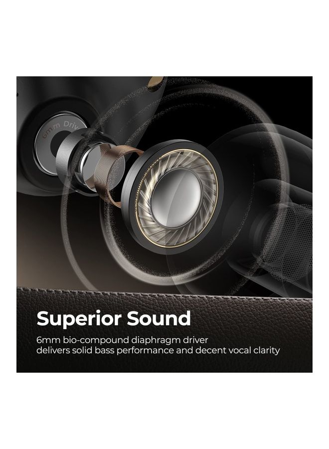 SoundPEATS - Free2 Classic Wireless In-Ear Earbuds With Charging Case Black - Image 1