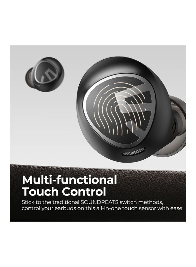 SoundPEATS - Free2 Classic Wireless In-Ear Earbuds With Charging Case Black - Image 1