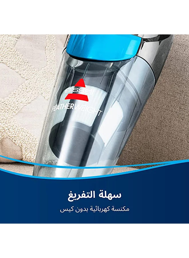 Bissell Featherweight 2-In-1 Upright Vacuum Cleaner 2024E Lightweight 0.5L Capacity, 450W Power, Converts To Handheld, Ideal For Hard Floors| 2-Year Warranty 0.5 L 450 W 2024E Black/Titanium/Blue