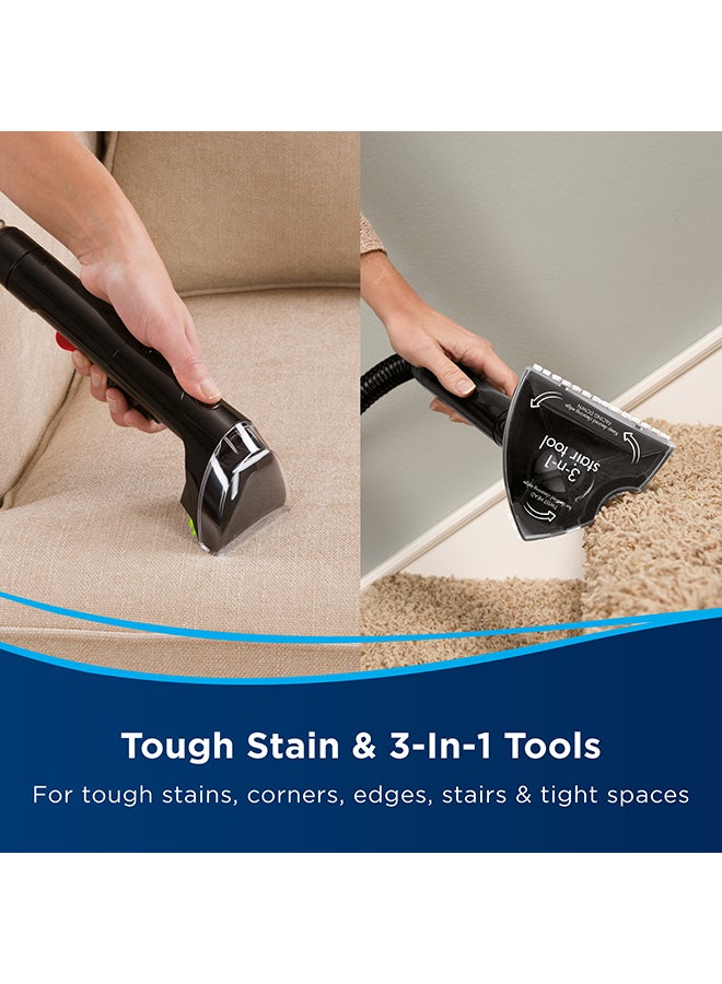 Bissell - ProHeat 2X Revolution Cleanshot 2066E – Upright Carpet Cleaner with HeatWave Technology, Powerful Stain Removal, Large 10kg, Ideal for Tough Stains & Deep Cleaning | 3.7 L 800 W 2066E Black/Yellow - Image 1