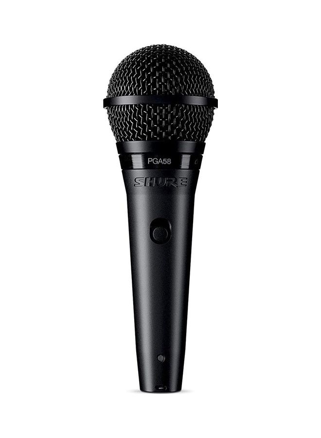 Shure PGA58-QTR Cardioid Dynamic Vocal Microphone with XLR-to-1/4" Cable PGA58-QTR-E Black  - Image 1
