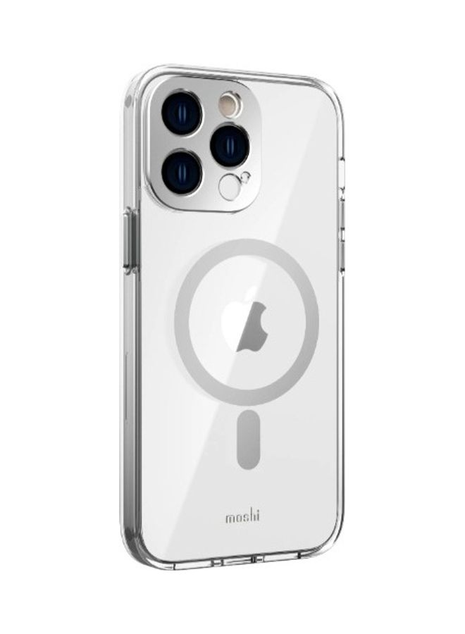 Moshi - iGLAZE Apple iPhone 14 Pro Max 6.7" Case with MagSafe & Cam Cover - Luna Silver - Image 1