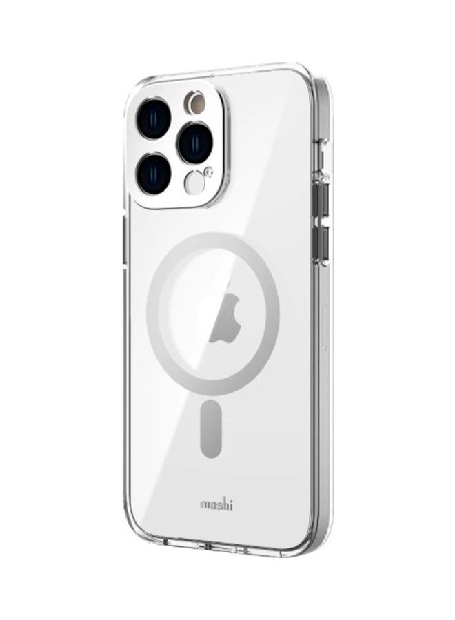 Moshi - iGLAZE Apple iPhone 14 Pro Max 6.7" Case with MagSafe & Cam Cover - Luna Silver - Image 1