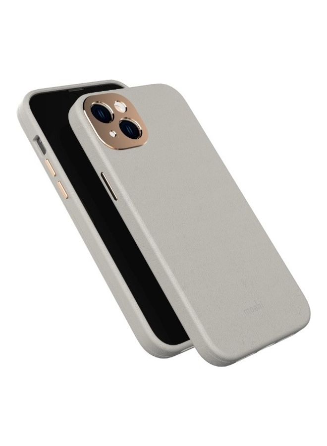 Moshi - NAPA Apple iPhone 14 Plus 6.7" Case with MagSafe & Cam Cover - Serene Gray - Image 1