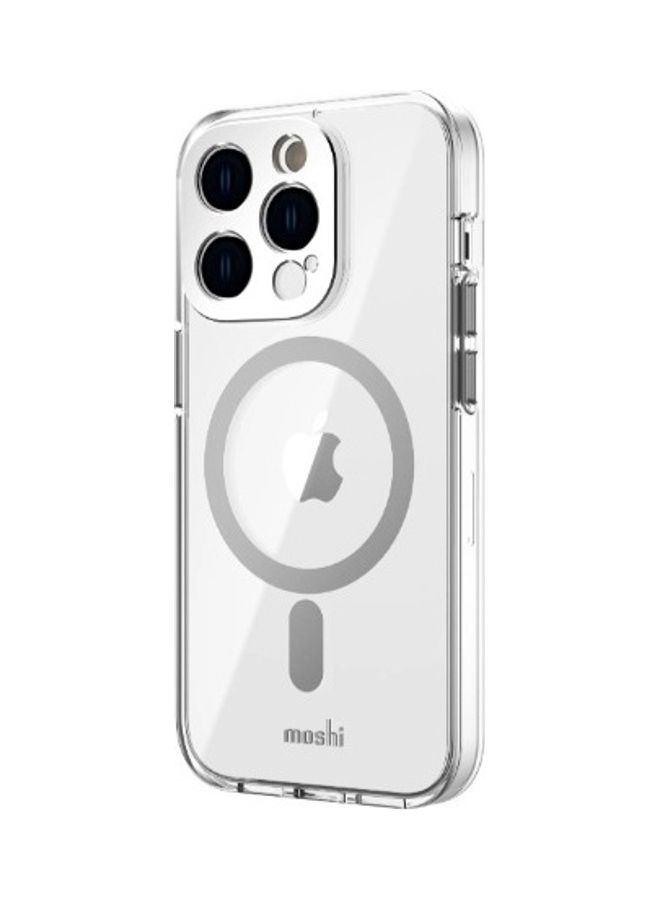 Moshi iGLAZE Apple iPhone 14 Pro 6.1" Case with MagSafe & Cam Cover - Luna Silver - Image 2