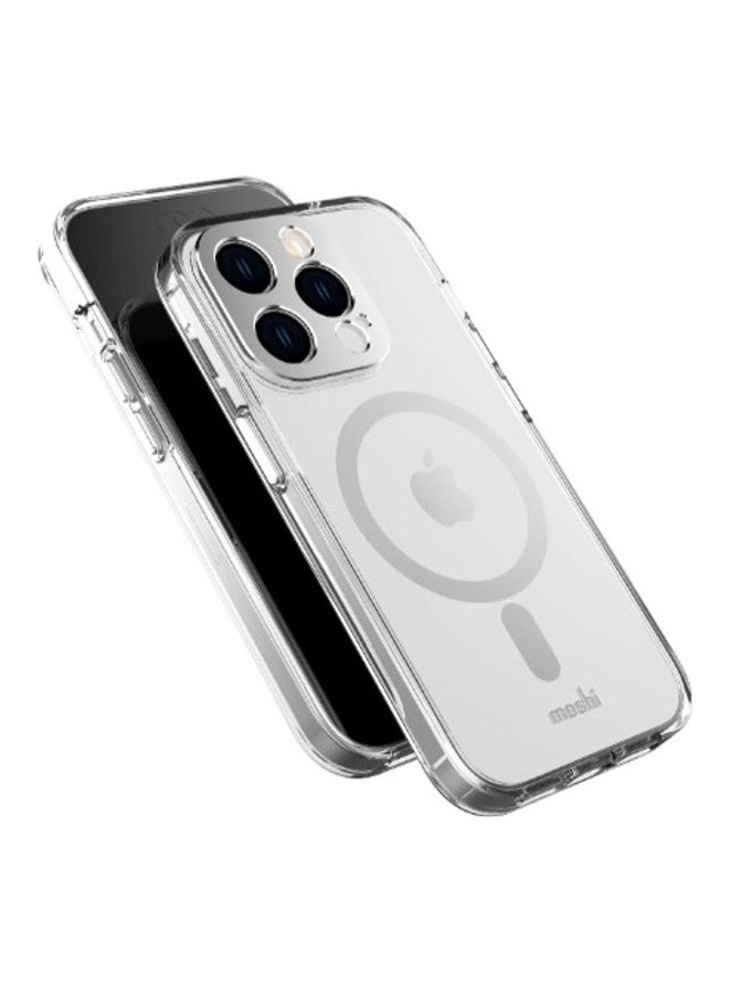 Moshi iGLAZE Apple iPhone 14 Pro 6.1" Case with MagSafe & Cam Cover - Luna Silver - Image 3