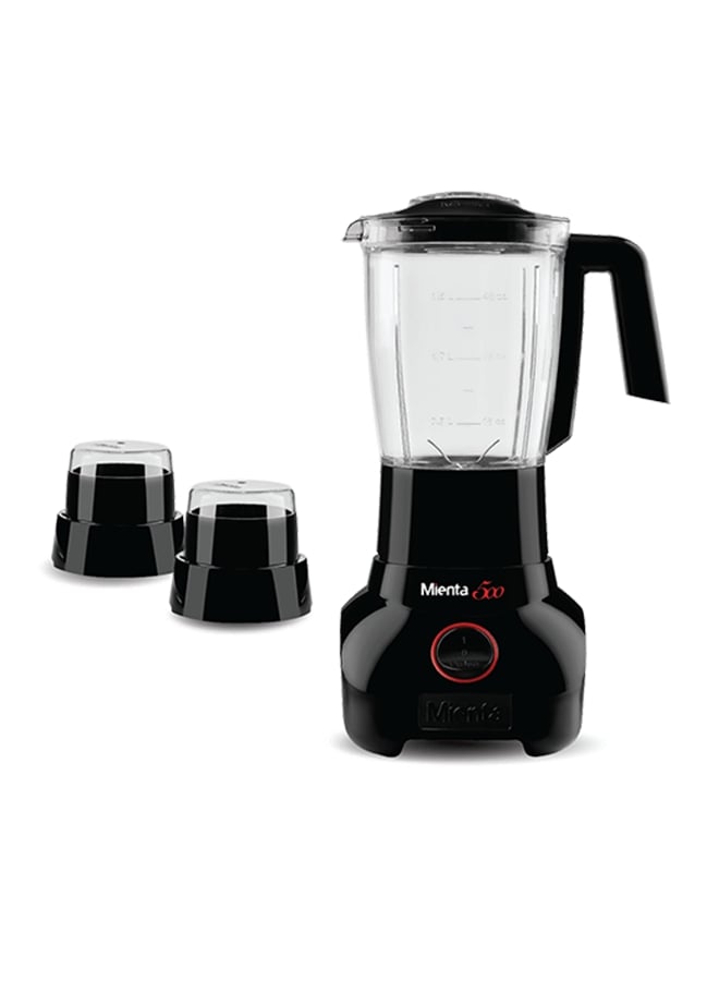 Mienta Jug Blender With Grinder And Mill BL1251B Black  - Image 1