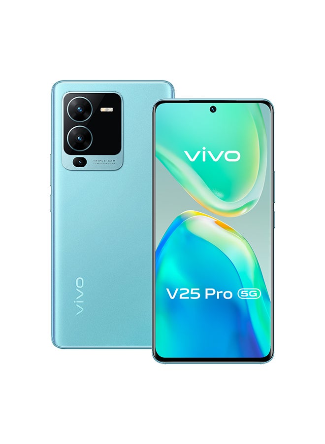 vivo - V25 Pro 5G Dual SIM 12GB RAM 256GB, Surfing Blue with TWS Air Earbud - Image 1
