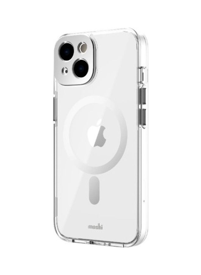 Moshi iGLAZE Apple iPhone 14 6.1" Case with MagSafe & Cam Cover - Luna Silver - Image 2