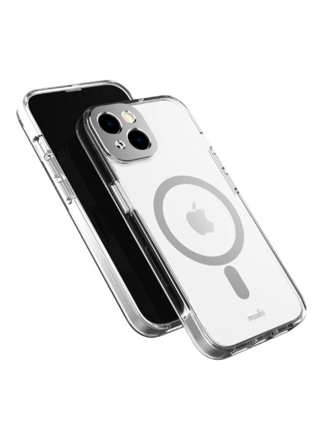 Moshi iGLAZE Apple iPhone 14 6.1" Case with MagSafe & Cam Cover - Luna Silver - Image 3