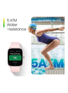 Amazfit GTS 4 Mini Smart Watch, Alexa Built-in, GPS, Fitness Tracker, Heart Rate Blood Oxygen Monitor, Android Phone iPhone Compatible Flamingo Pink  - Image 2