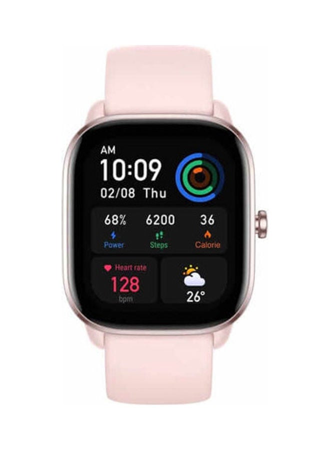 Amazfit - GTS 4 Mini Smart Watch, Alexa Built-in, GPS, Fitness Tracker, Heart Rate Blood Oxygen Monitor, Android Phone iPhone Compatible Flamingo Pink - Image 1