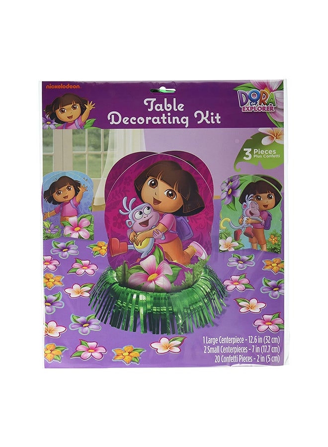 DORA 23-Piece Flower Adventure Birthday Party Table Decoration Set for Kids Birthday Theme Party Supplies, Table Centerpiece Decorations - Image 1