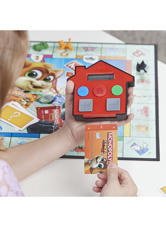 Monopoly - Junior Electronic Banking Hasbro games For Kids Indoor Home Game 2 To 6 Players - Image 1