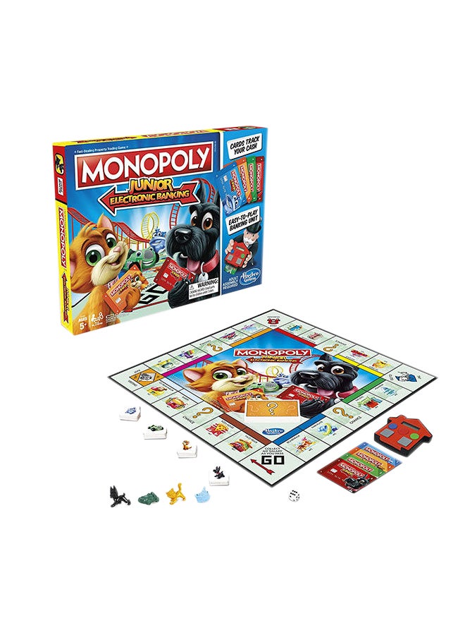 Monopoly - Junior Electronic Banking Hasbro games For Kids Indoor Home Game 2 To 6 Players - Image 1