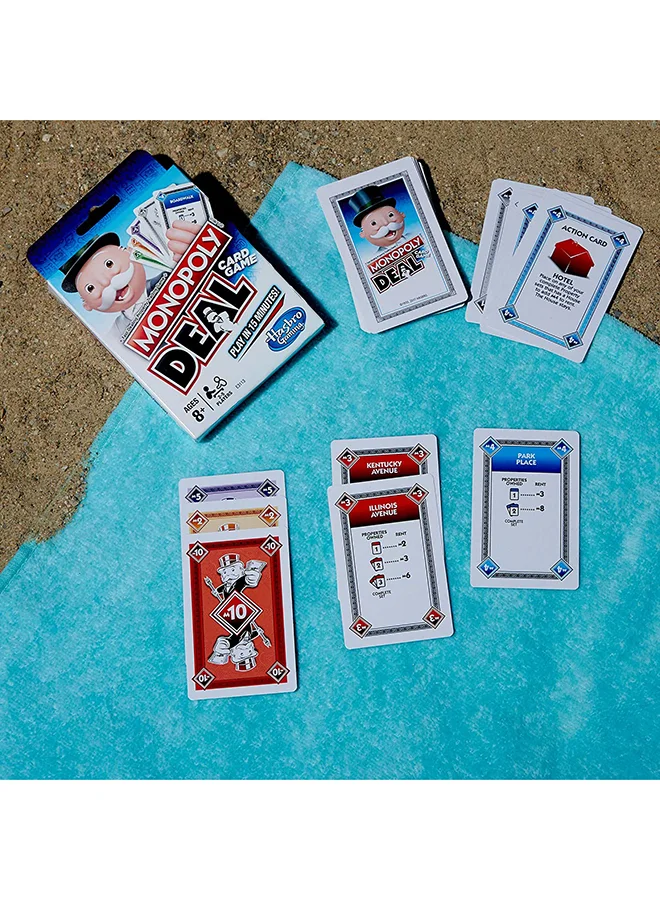 Monopoly Deal Card Game (Arabic)– Quick-Playing Card Game, Fun Games for Families and Kids, Fun Property Trading, Steal, Swap, and Scheme to Win! Ages 8 and Up, 2 to 5 Players