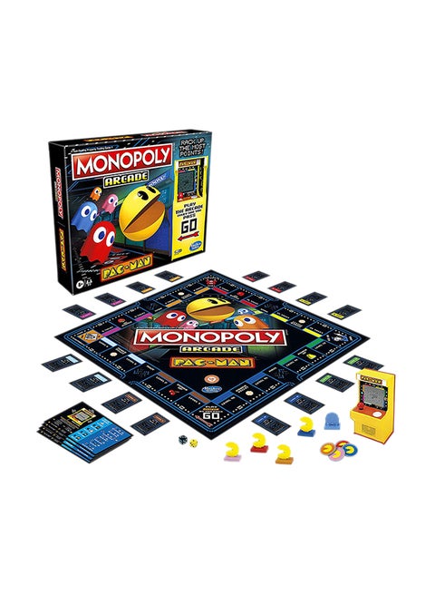 Arcade Pac-Man Game Monopoly Hasbro Board Game For Kids Ages 8 And Up Includes Banking And Arcade Unit For Adults And Teens Indoor Home Game 2 To 6 Players