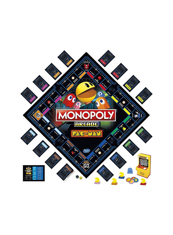 Arcade Pac-Man Game Monopoly Hasbro Board Game For Kids Ages 8 And Up Includes Banking And Arcade Unit For Adults And Teens Indoor Home Game 2 To 6 Players