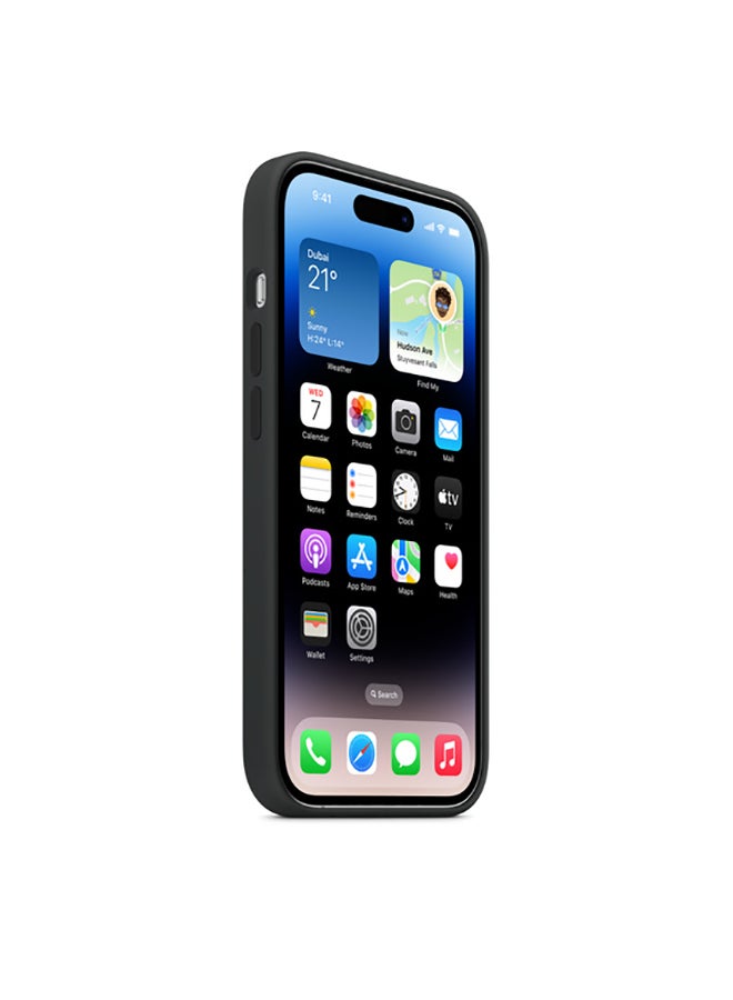 Apple iPhone 14 Pro Silicone Case with MagSafe Midnight - Image 3