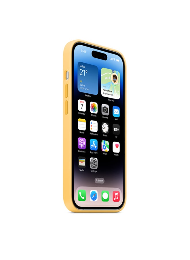 Apple iPhone 14 Pro Silicone Case with MagSafe Sunglow - Image 3