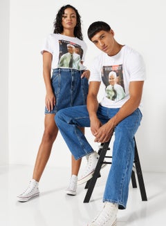 NA-KD Unisex FRIENDS Graphic T-Shirt White  - Image 4