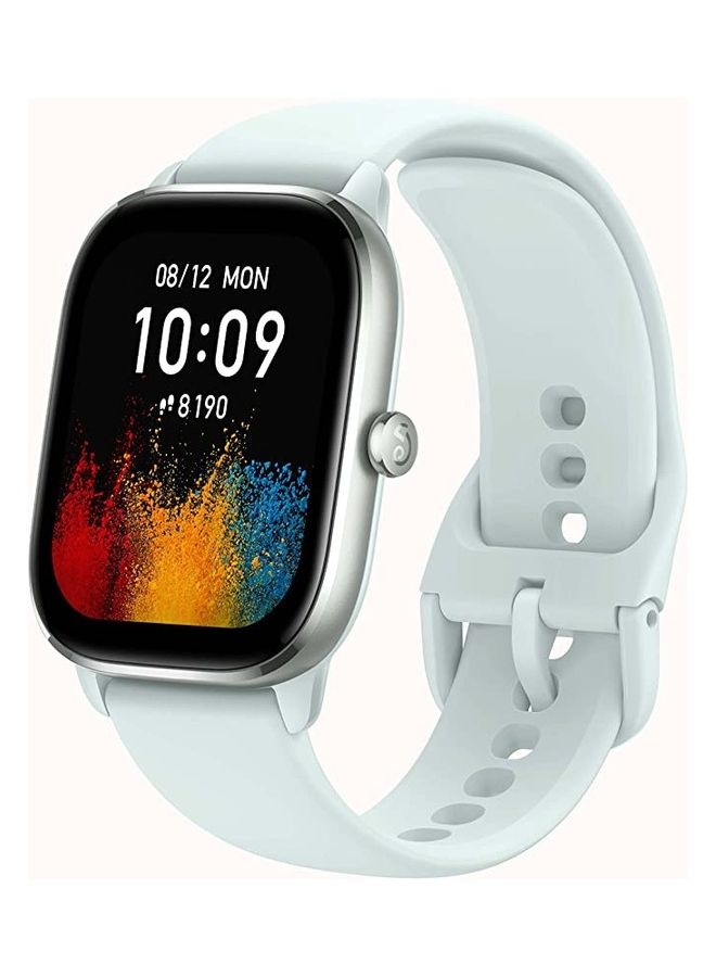 Amazfit - GTS 4 Mini Smart Watch, Alexa Built-in, GPS, Fitness Tracker, Heart Rate Blood Oxygen Monitor, Android Phone iPhone Compatible Mint Blue - Image 1