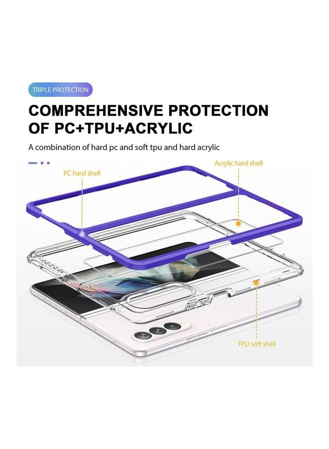 مارجون غطاء حماية ناعم, شفاف مصنوع من مواد متنوعة والبولي يوريثان الحراري مزود بممتص للصدمات صلب من البولي كربونات الصلب مضاد للسقوط أرجواني - Image 2