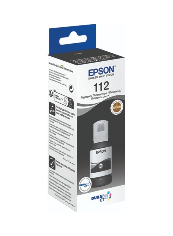 إبسون 112 زجاجة حبر أصلية EcoTank سعة 127 مل، عبوة واحدة - Image 1
