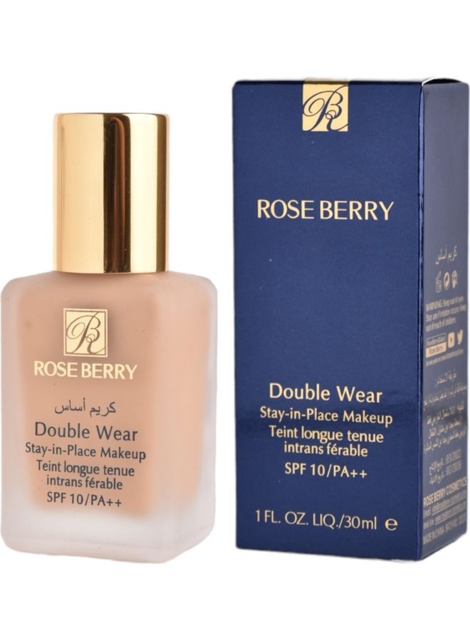 روز بيري كريم أساس من أدوات المكياج بثبات وتغطية مزدوجة بعامل الحماية من الشمس PA++/SPF 10 بيج - Image 1