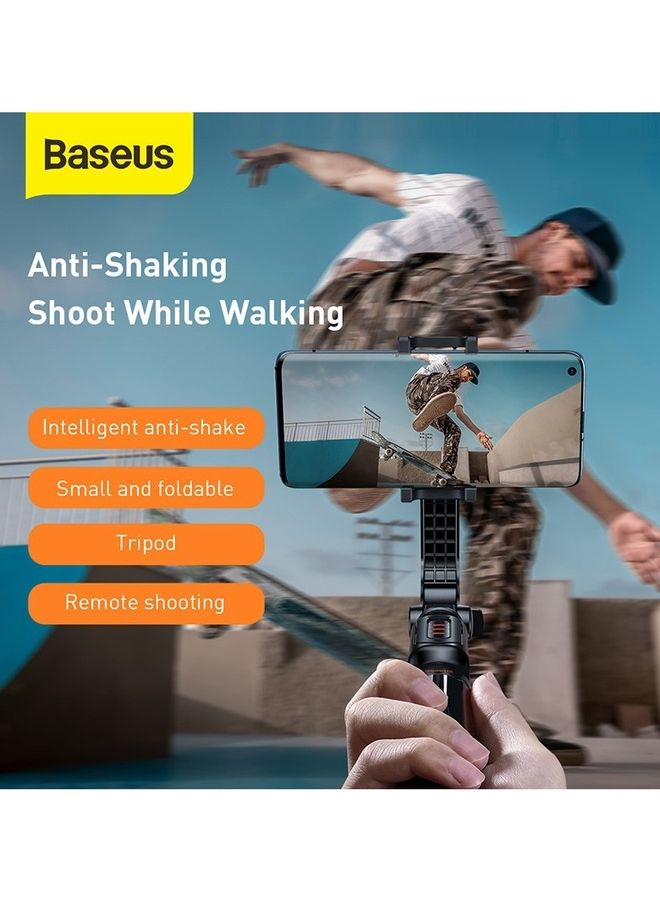 Baseus - Lovely Bluetooth Folding 3 in 1 Wireless Selfie Stick Handheld Remote Extendable Mini Tripod Selfie Stick for iPhone 14/14 Pro/13/12/11 and many more Black - Image 1