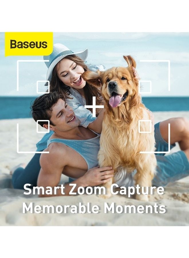 Baseus - Lovely Bluetooth Folding 3 in 1 Wireless Selfie Stick Handheld Remote Extendable Mini Tripod Selfie Stick for iPhone 14/14 Pro/13/12/11 and many more Black - Image 1