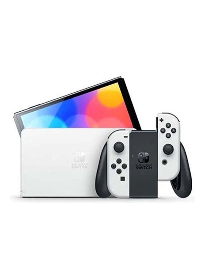 Renewed - Switch OLED (2021) Model - Black & White Joy Con