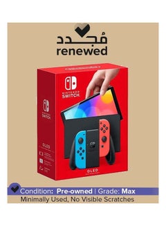 Nintendo Renewed - Switch OLED (2021) Model - Neon Red & Blue Joy Con  - Image 1