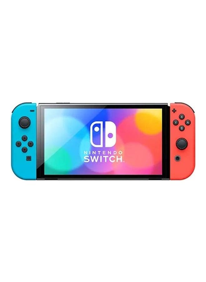 نينتندو - تم تجديده - موديل Switch OLED (2021) - Joy Con باللونين الأحمر والأزرق - Image 1