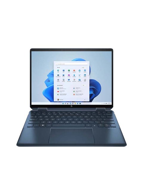 Spectre x360 2-In-1 Laptop 14-ef0008ne With 13.5-Inch Touchscreen WUXGA+ Display, Intel Core i7-1255U Processor/16GB RAM/1TB SSD/Intel Iris Xe Graphics/Windows 11 Home English Nocturne Blue