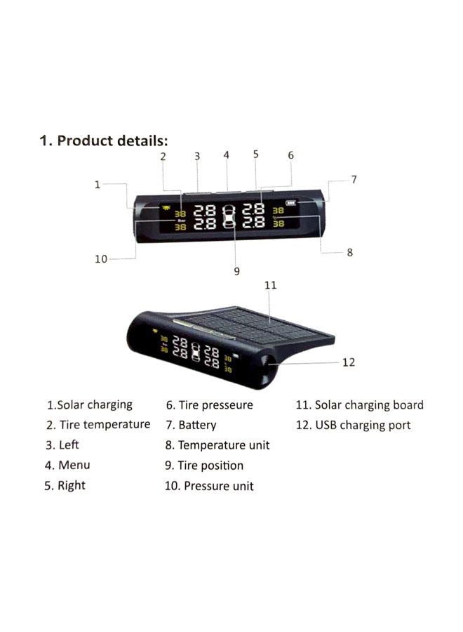 Generic - TPMS Wireless Car Tire Pressure Monitoring System With External Sensor - Image 1