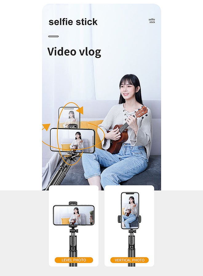 Generic - S03 Bluetooth 4.0 Mini Selfie Stick for SmartPhones Camera Black - Image 1