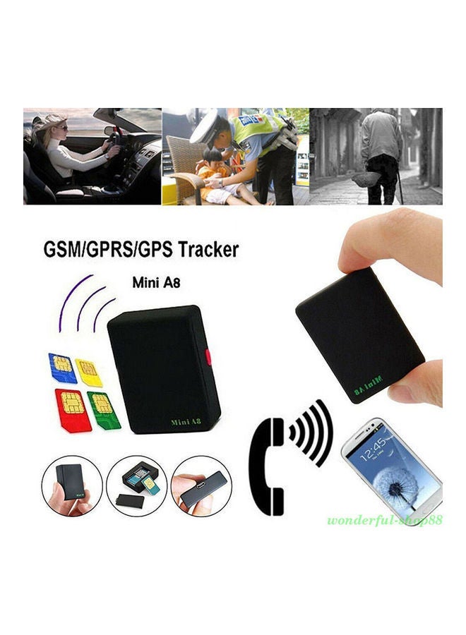 Generic - Mini A8 GPS Tracker Locator Car Kid Global Tracking Device Anti-theft Outdoor Device - Image 1