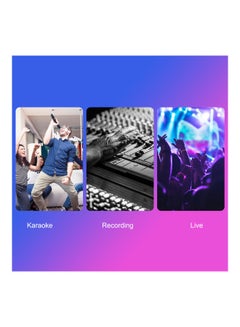 Generic V8 External Sound Card Usb Phone Microphone For Mobile Computer Audio Interface With Bt For Online Singing Chatting Live Video Streaming Music Recording Black Black  - Image 2