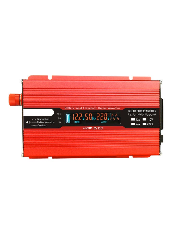 Generic Voltage Converter 1000W 2000W 12V 240V Inverter USB Power Inverter with 1 Socket and LCD Display  - Image 1