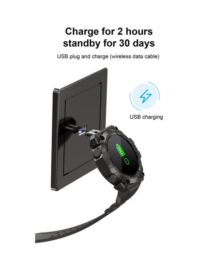 بي إس إن إل ساعة ذكية FD68 لمتابعة اللياقة البدنية الرياضية تتميز بقرص مخصص أسود - Image 3